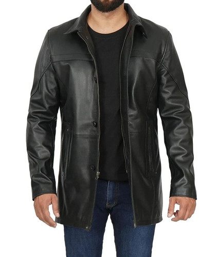 Giacca lunga uomo - , pelle