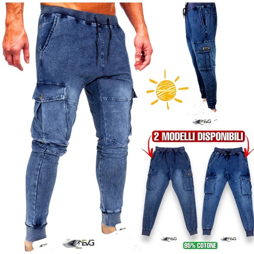 Pantatuta jeans uomo cargo - uomo,
