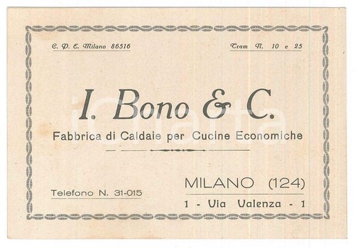 1929 milano bono e - -,