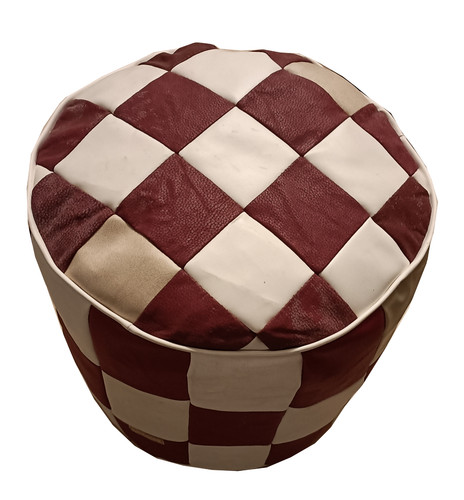 Pouf pelle vera made - in,