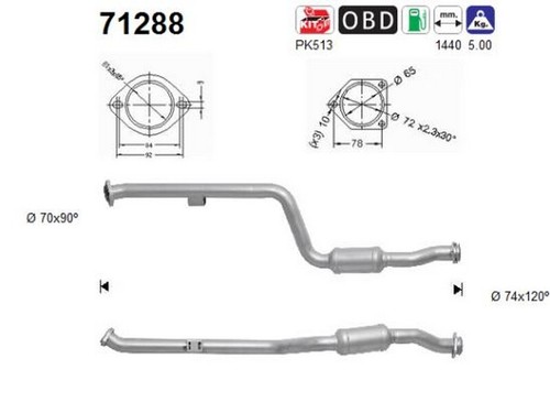 125 170 catalizzatore - 125, kw