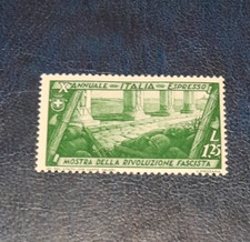 francobollo regno nuovo MNH** 1932 mostra rivoluzione fascista espresso