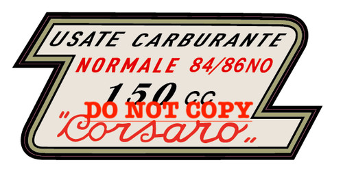 Adesivo serbatoio moto morini - serbatoio,