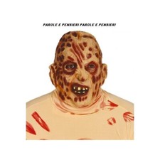 MASCHERA CARNEVALE HALLOWEEN UOMO ADULTO QUEMADO FREDDY KRUGER IN GOMMA OFFERTA