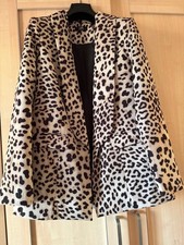 Blazer elegante stampa leopardata di Wallis taglia 8 mai indossato