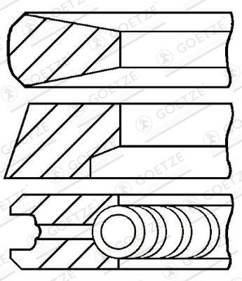 Goetze motore set - set, anelli