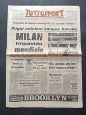 Tuttosport anno 1969 numero 286 Milan Coppa Intercontinentale