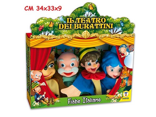 Marionette teatrino fiabe 4pz - marionette,