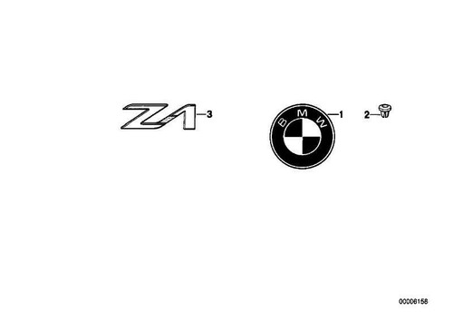 Targa serbatoio originale bmw - serbatoio,