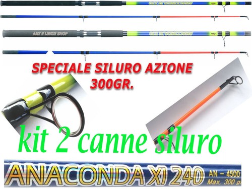 Kit canne pesca siluro - kit,