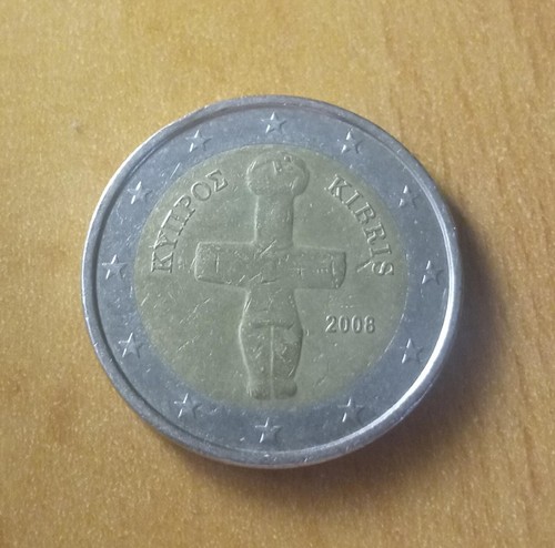 Moneta euro rara kibris - 2,