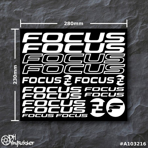 Focus set adesivi bianco - set,
