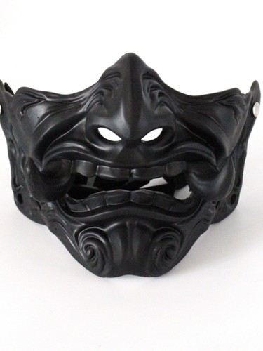 Maschera mezza faccia hannya - maschera,