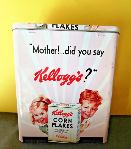 Kellogg scatola latta - di,
