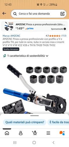 Pinza pressa professionale - pinza, a