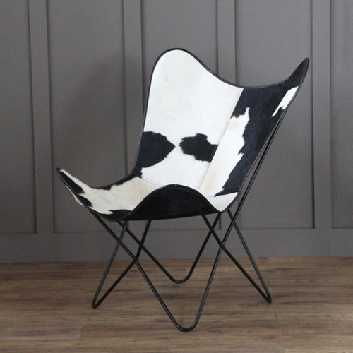 Sedia farfalla pelle con - pelle,