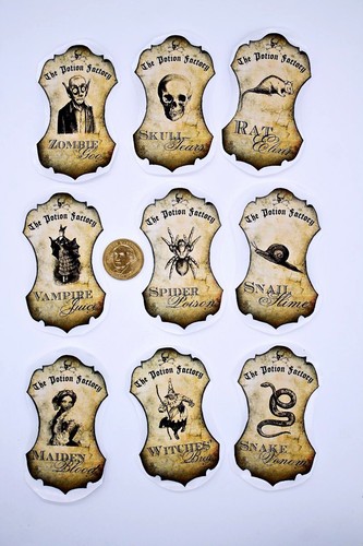 9~Halloween~Vintage~Pozione~Bo