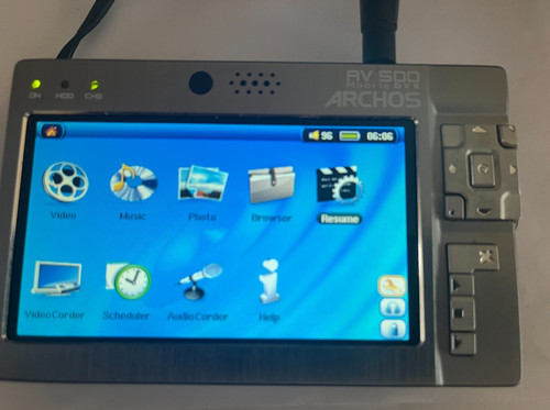 Archos 500 lettore - av,