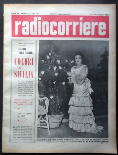 Radiocorriere 1953 maria - radiocorriere, 1953#44