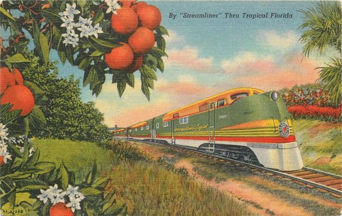 Cartolina streamliner treno - streamliner,