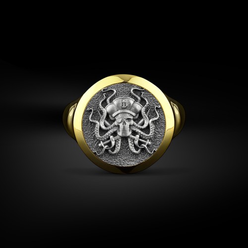 Anello uomo con sigillo - uomo,