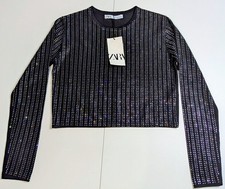 Crop top zara nero - zara,