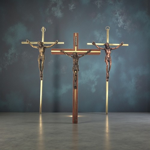 Crocifisso vintage inri set - vintage,