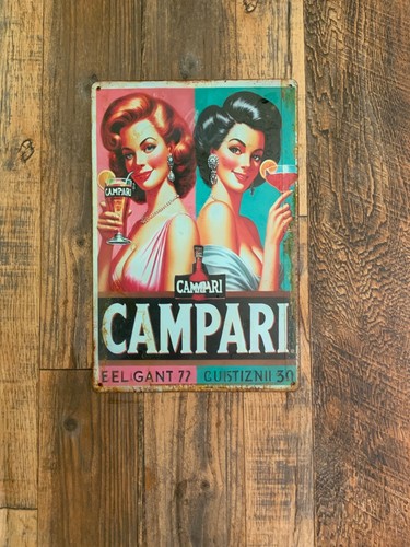 Insegna metallo campari - campari,