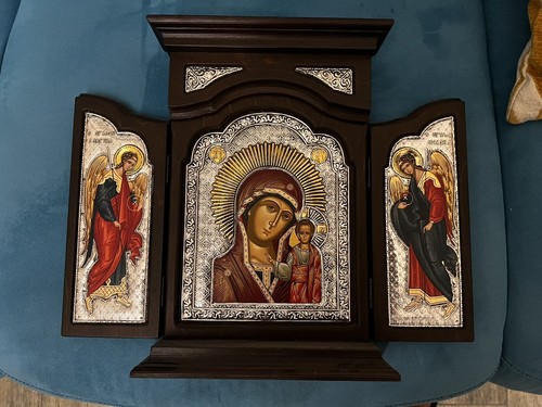 Icona bizantina madonna e - icona,