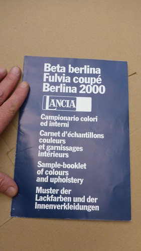 Vecchia brochure tabella - vecchia,