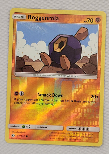 Roggenrola reverse holo - roggenrola,