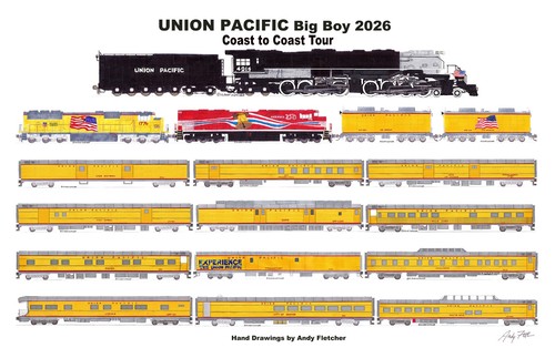 Poster union pacific big boy - big,