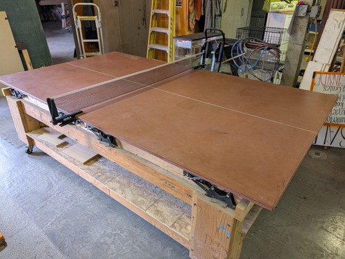 Concrete work ping pong table - concrete,