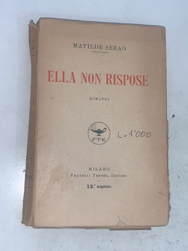Matilde serao ella non - ella,