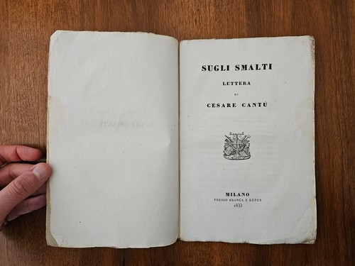Sugli smalti lettera cesare - lettera,