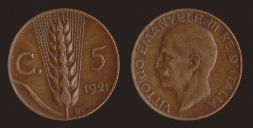 Centesimi 1921 spiga - 1921,