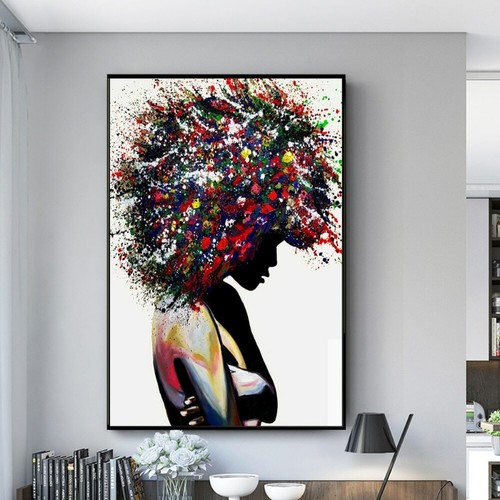 Quadro astratto donna tela - astratto,