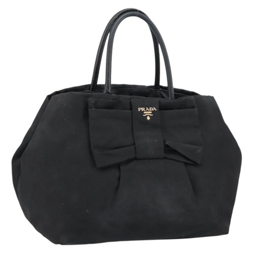 Prada hand bag nylon black - hand,