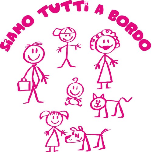 Stickers adesivo siamo - tutti, a