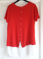 Shirt rossa con canotta - t-shirt,