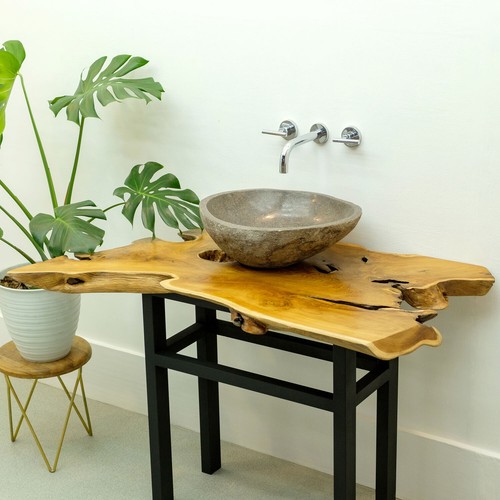 Piano lavabo legno teak - lavabo,