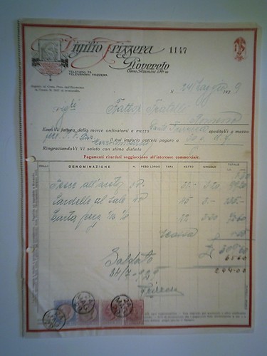 Invoice virgilio spizzera - invoice, "virgilio