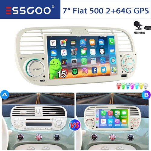 Per fiat 500 2007 2015 - 500, android