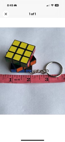 Rubiks cube key chain purse - cube,