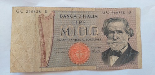Mille lire carta 1969 - mille,