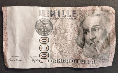 Banconota italia 1000 mille - 1000,