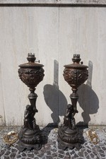Coppia vecchi lumi - rame, a
