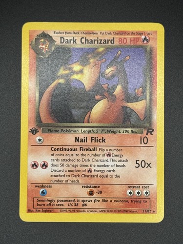 Pokémon card dark charizard - card,