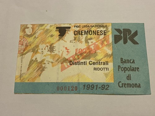 Cremonese foggia 1991 - cremonese-foggia, 1991/92