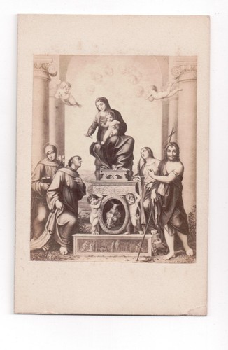 Quadro religioso vintage cdv - vintage,